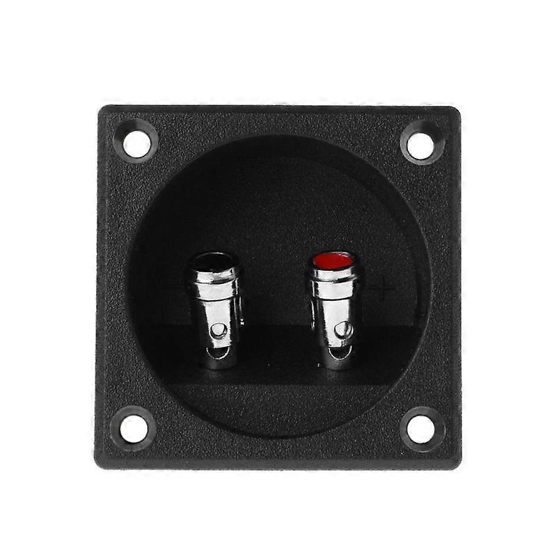 270 Square Speaker Junction Box Opening 50mm Twist Gold Banana Jacks Recessed