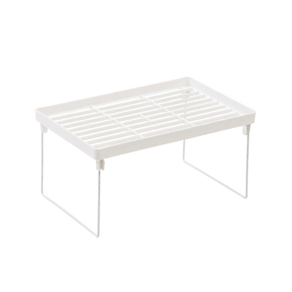 Space Saving Shelf Rack Stacking Cabinet Shelf Stackable Foldable Stand Rack