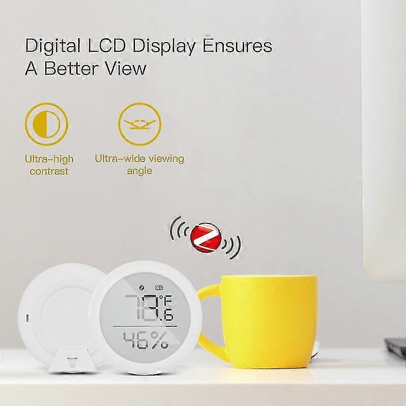 Remote Control Temperature Humidity Sensor Zigbee Tuya Indoor Hygrometer Mini Thermometer