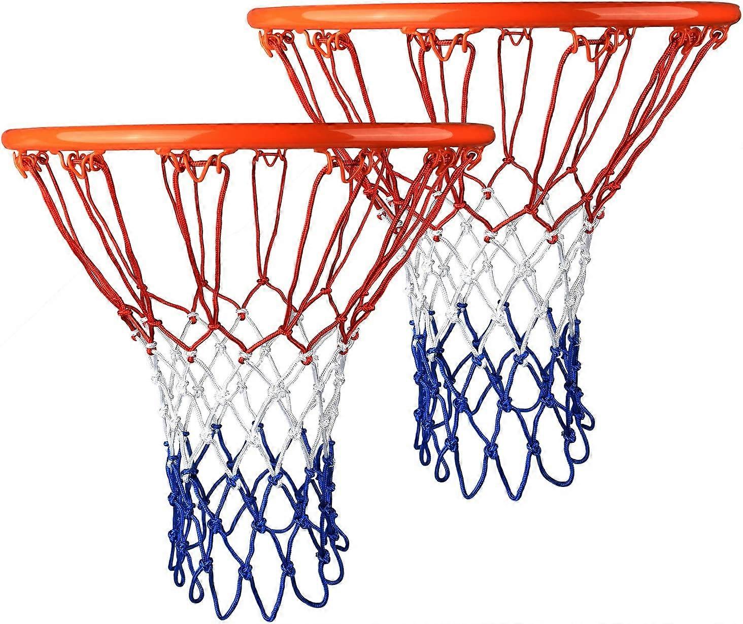 Basketball Net 2 pcs Net for Basketball Heavy Duty Thick Net Indoor Outdoor Basketball Net