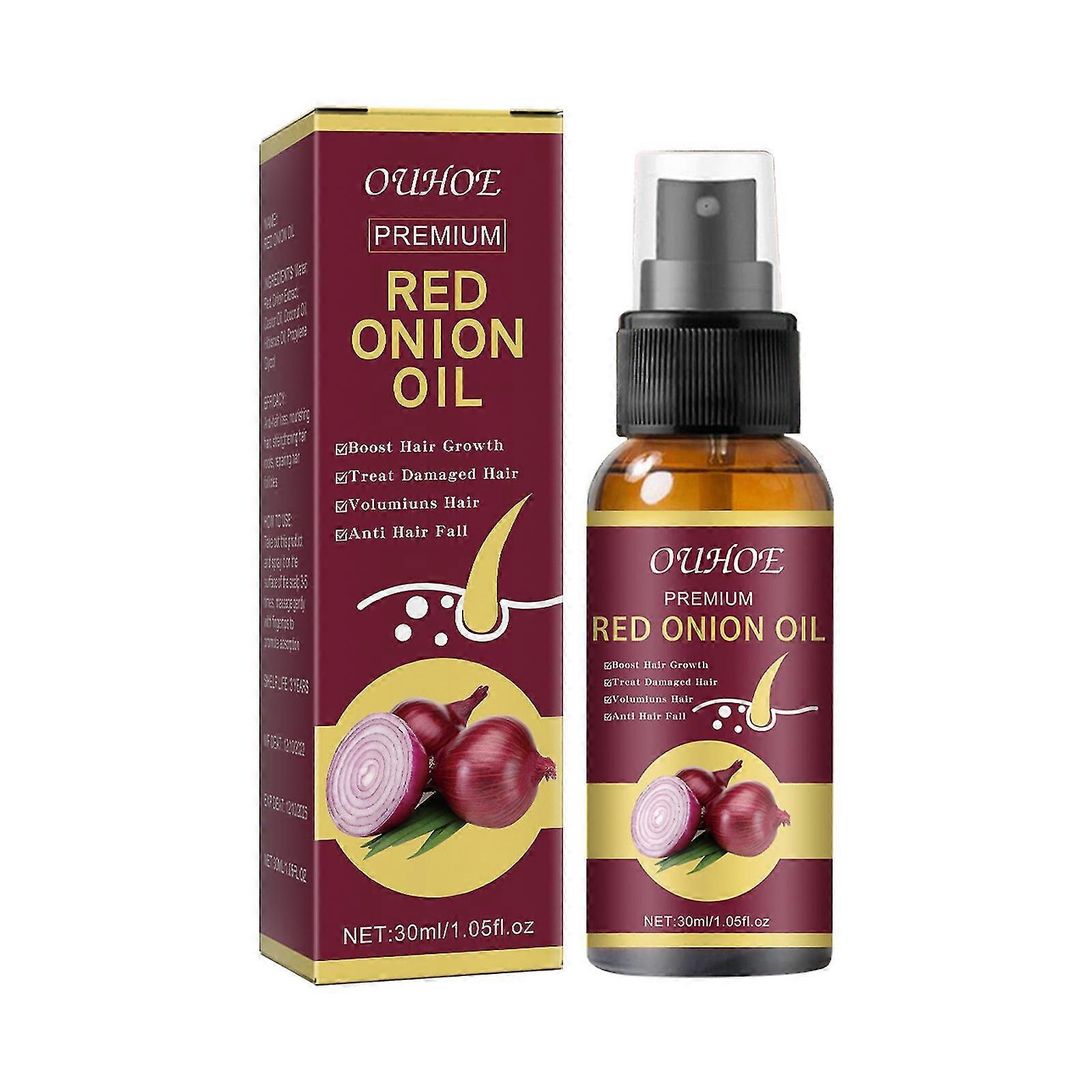 Cibuľový vlasový olej s cibuľou a redensylom Cibuľový rast vlasov éterický olej Prírodný Carelfor Hair Fall Control 30ml Tw