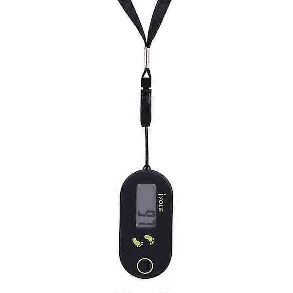 Clispeed Simple Mini Step Counter Walking 3d Digital Pedometer For Exercise Men Women (black) Tw