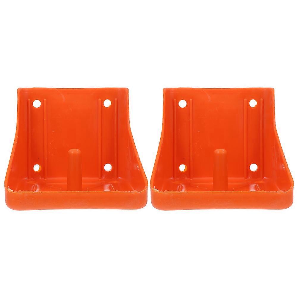 2 Pcs Fodder Trays Salt Block Feeder Feed Trough Bucket Feeding Trough Animal Cattle Salt Block Holder