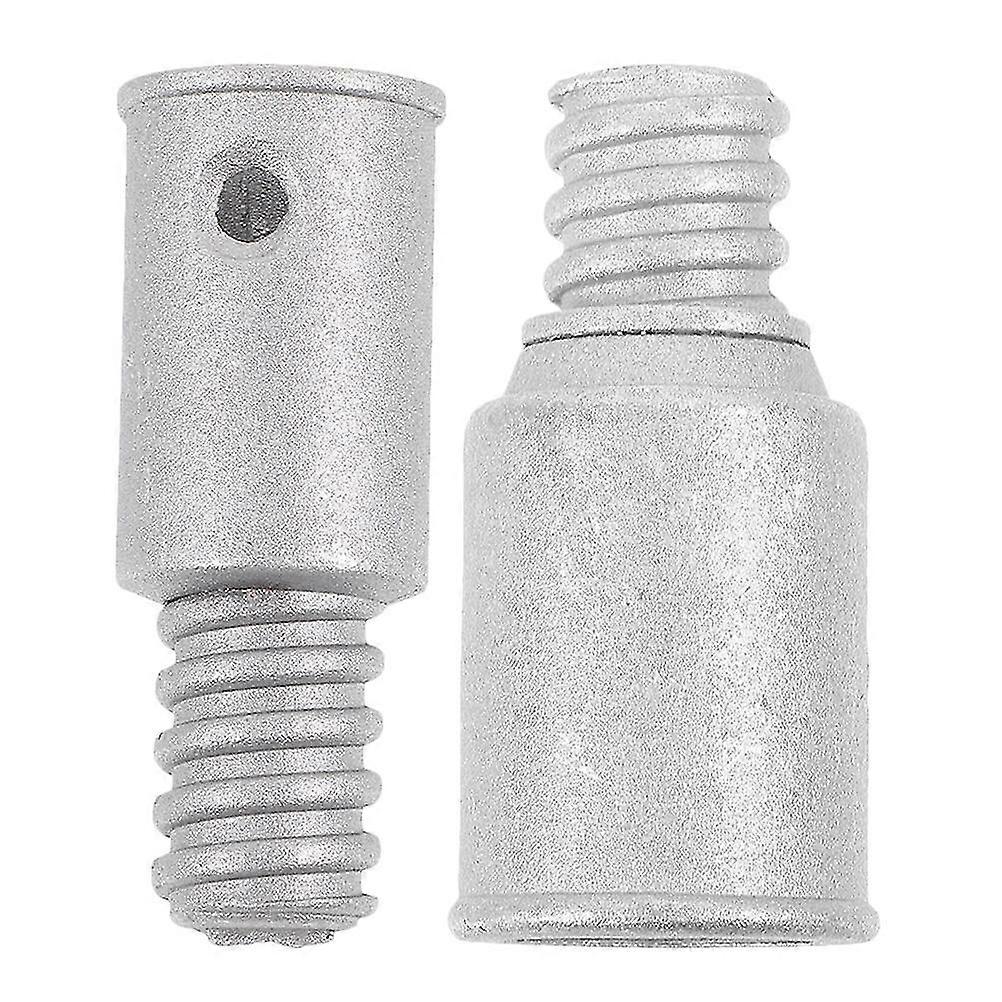 2pcs Threaded Tips Replacement Broom Handle Threaded Tip Ends For Mop Extension Pole