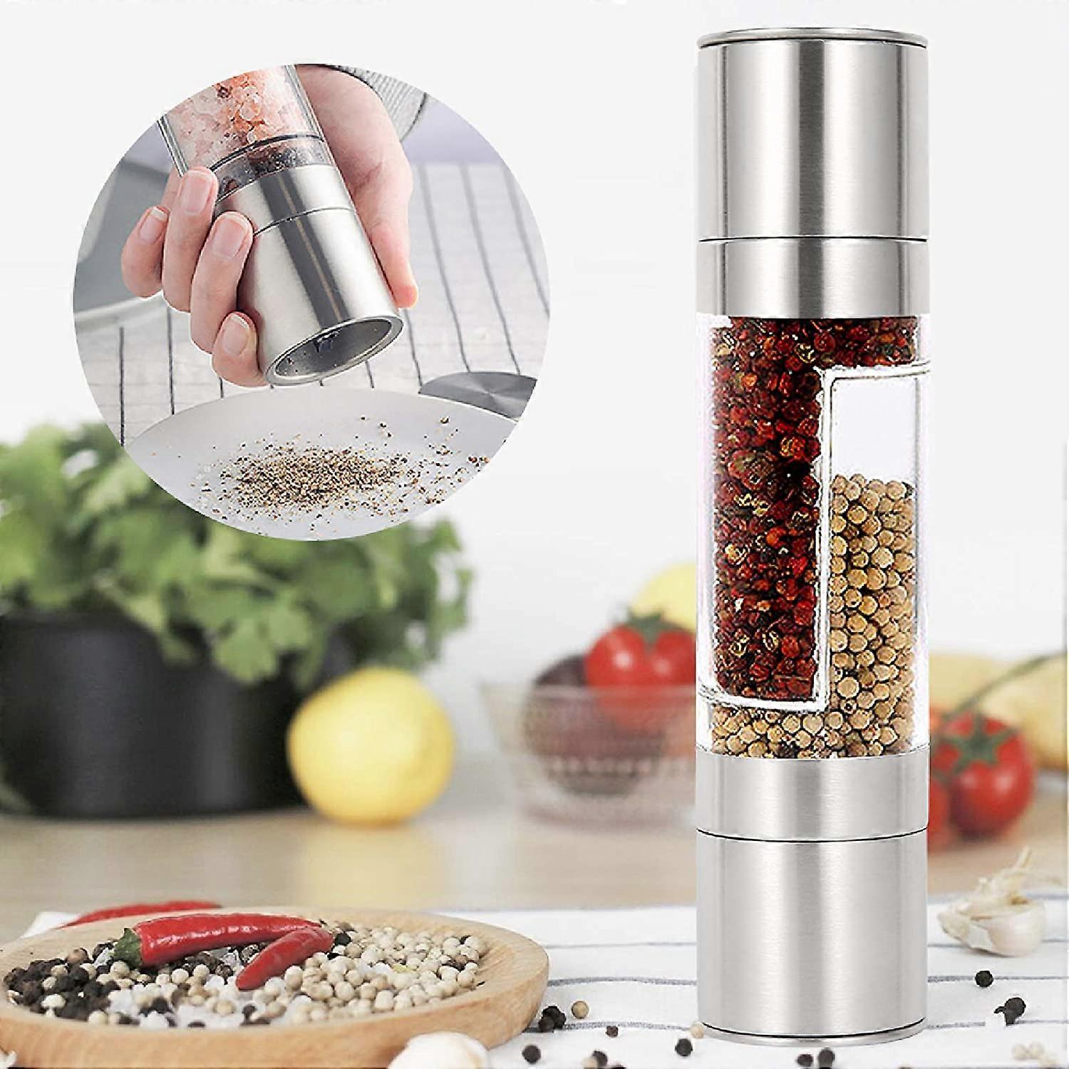 Stainless steel pepper mill