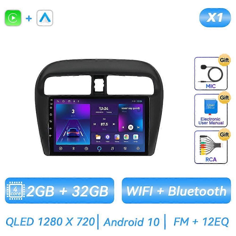 For Mitsubishi Mirage Attrage 2012 - 2018 Android Car Radio Multimedia Player Carplay Navigation GPS Touch Screen Auto Stereo 8G