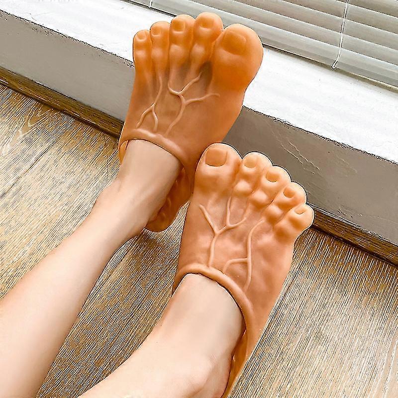 面白いデザイン足の親指スリッパ男の履物家族の家の靴夏のビーチスリッパ男の子ユニセックススリッパラージサイズ36-45