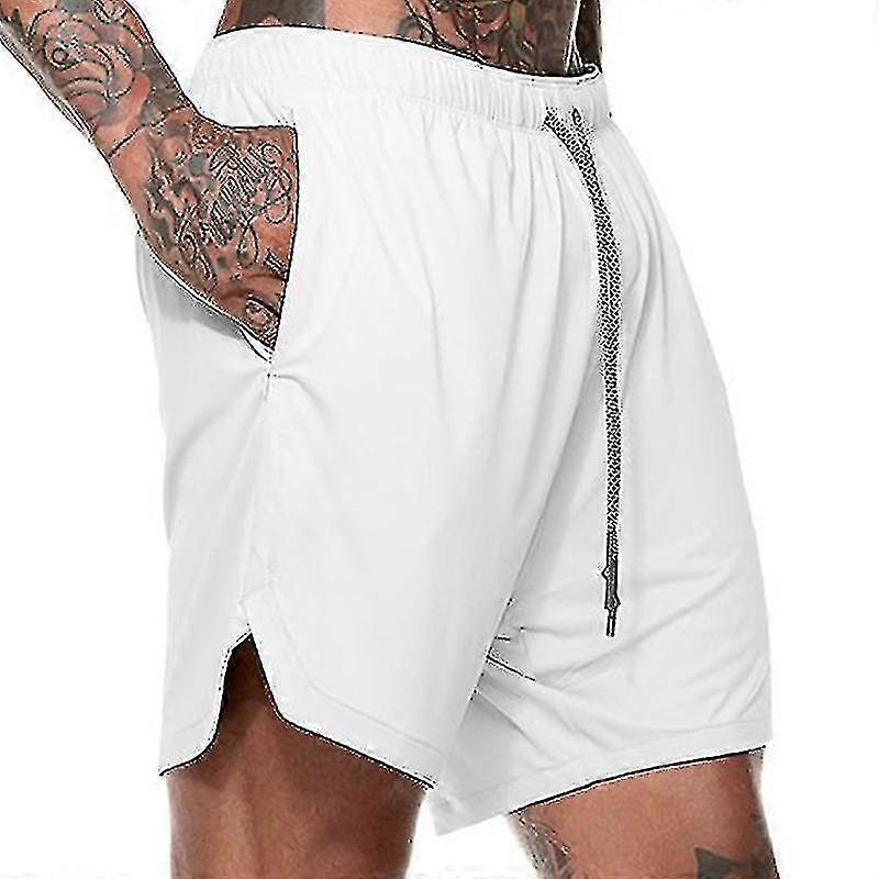 Männer Running Shorts Gym Workout Hose Jogging Half Pants Jogginghose mit Taschen