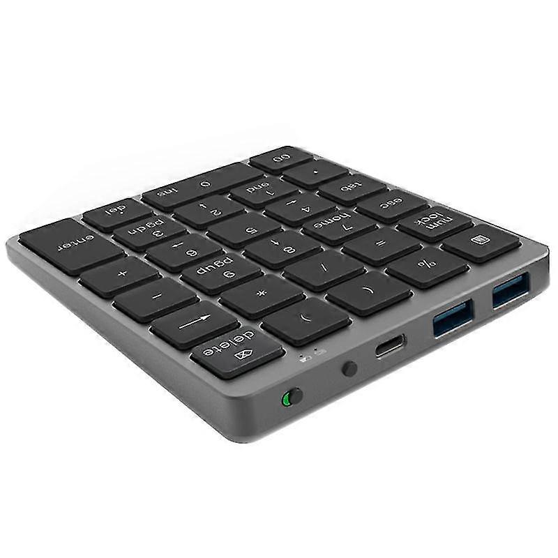 N970 Wireless Bluetooth Numeric Keypad With Usb Hub Dual Modes Morefunction Keys Mini Numpad For Ac