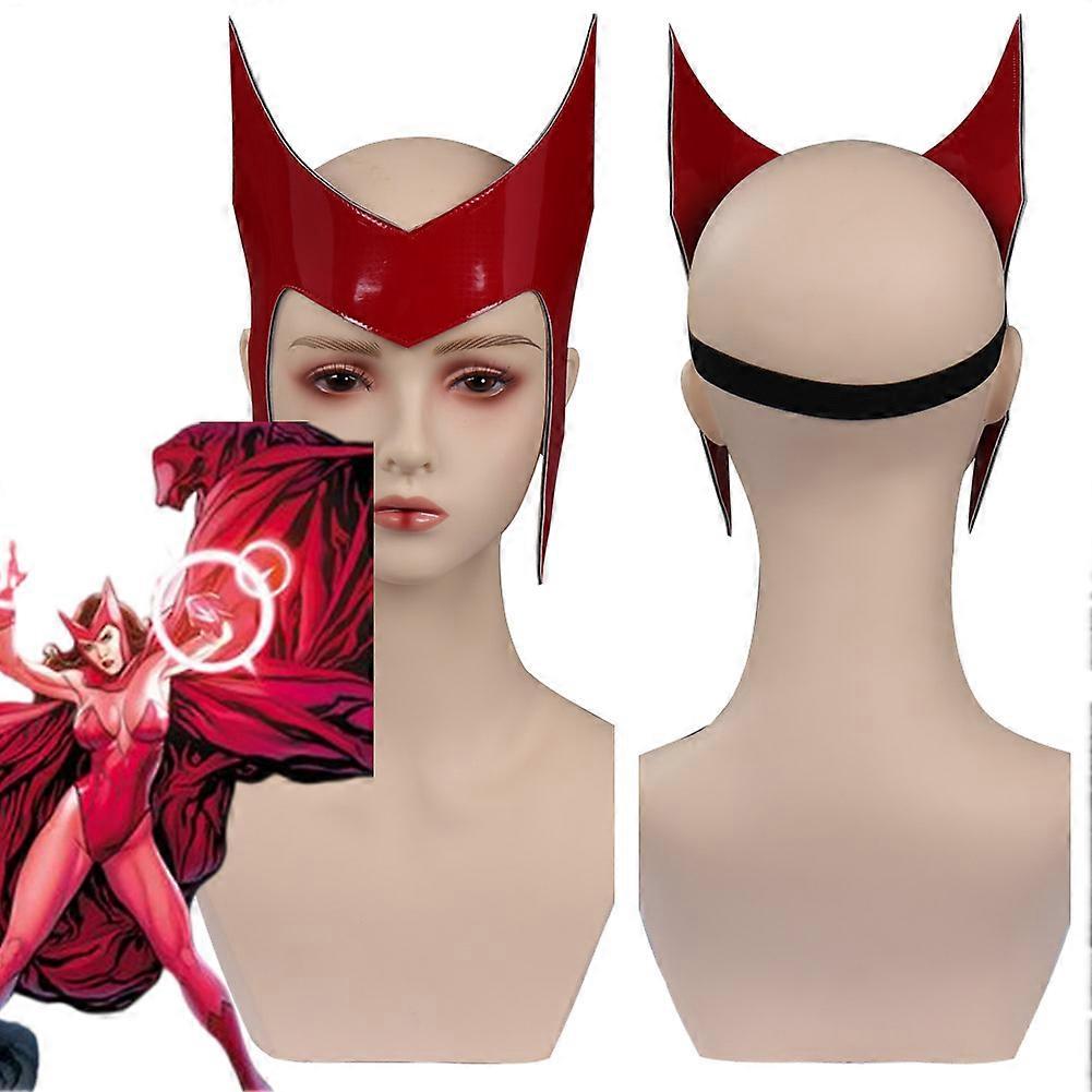 ワンダビジョンスカーレットウィッチマスクコスプレPUマスクヘルメットマスカレードハロウィンパーティーコスチューム小道具