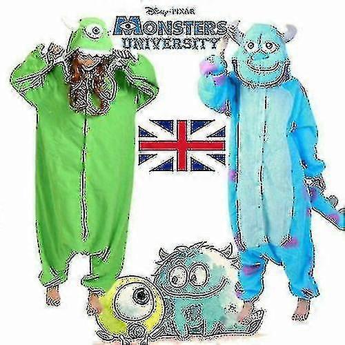 Ausgefallene erwachsene cos outfit niedlich mike sully pyjamas s Pajamas_mi hohe qualität