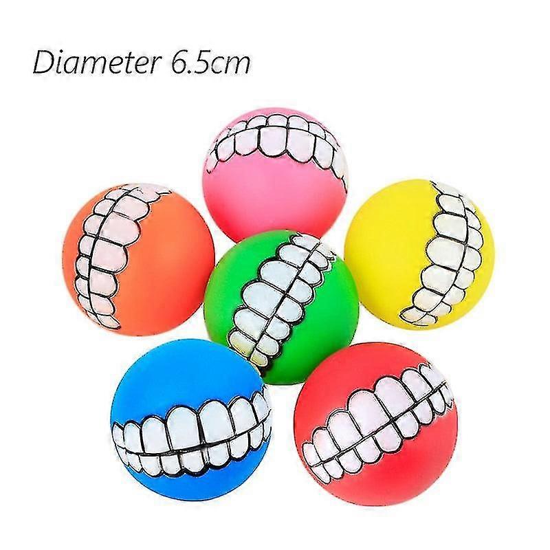 1buc Diametru 6cm scârțâit Pet Dog Ball Jucării pentru câini mici de cauciuc Chew Puppy jucărie Dog Stuff Câini Jucării Animale de companie Brinquedo Cachorro