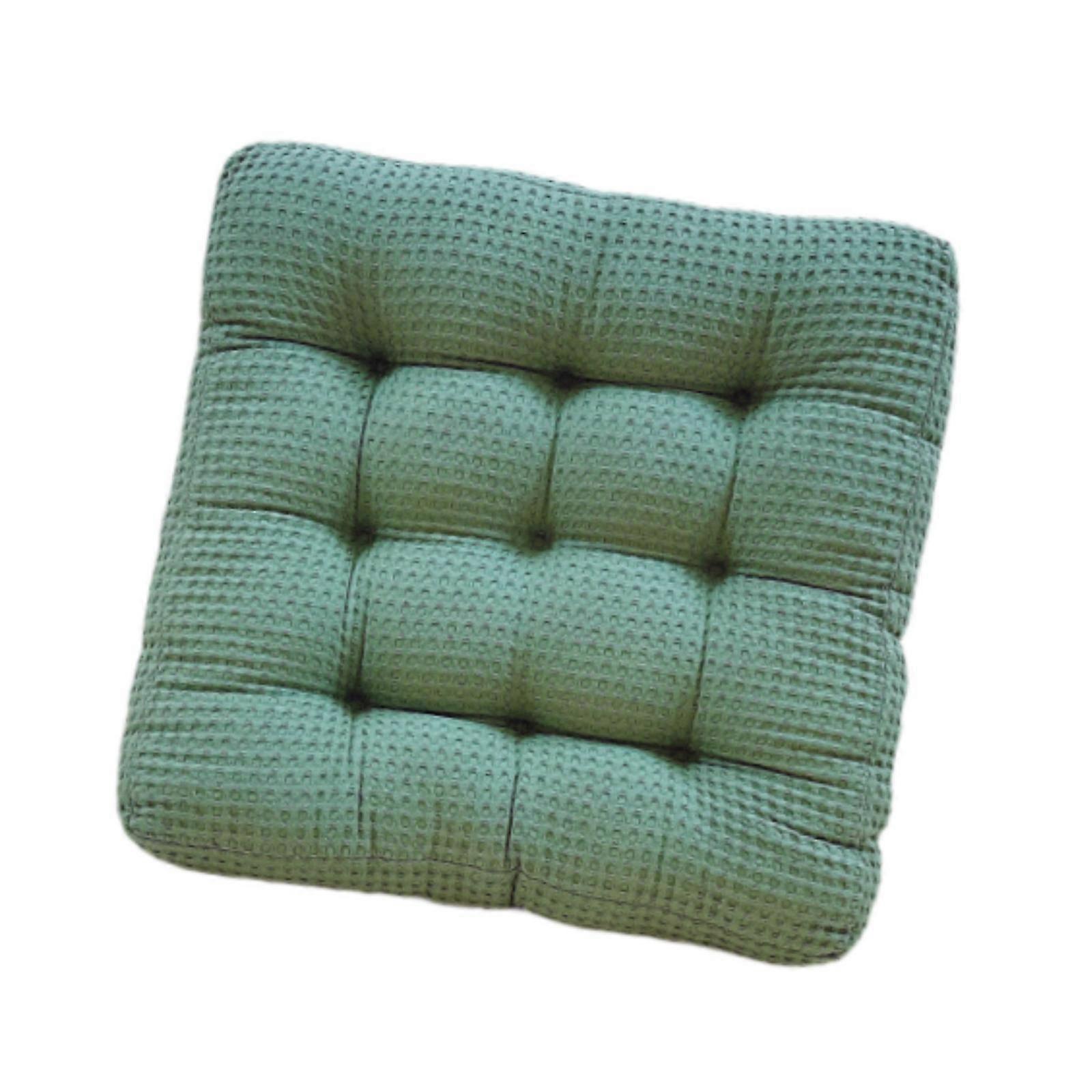 Coussin de chaise carré Coussin d’appoint antidérapant épais Coussin d’assise carré vert foncé