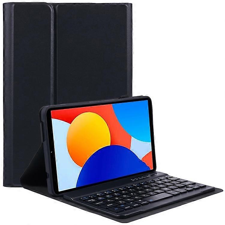 Compatible For Xiaomi Redmi Pad SE 4G 8.7 inch PU Leather Tablet Stand Case with Bluetooth Keyboard , English + Ukrainian Keyboard