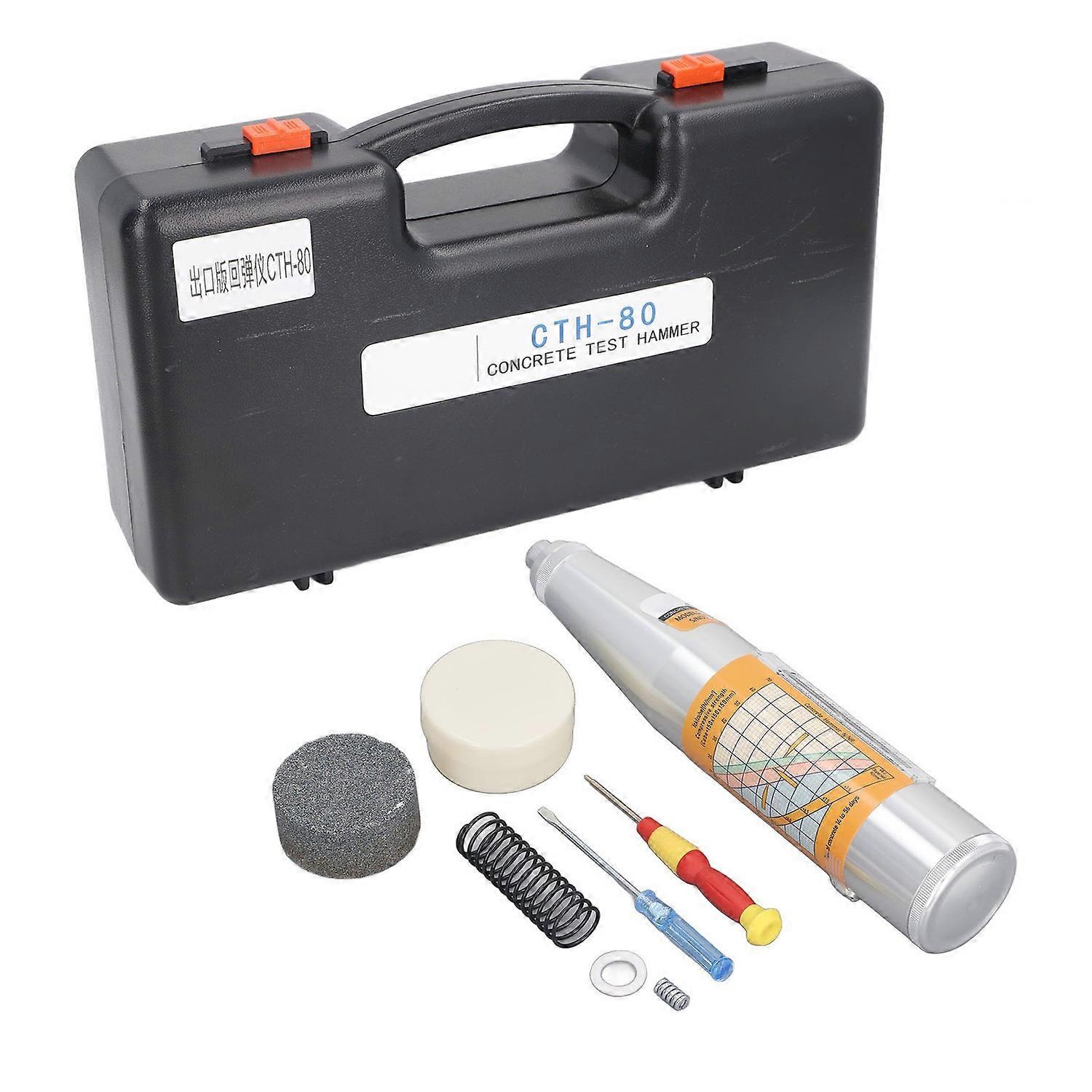 Concrete Rebound Test Hammer Mechanical Pressure Resistant High Strength Tester Meter Tool Schmidt R