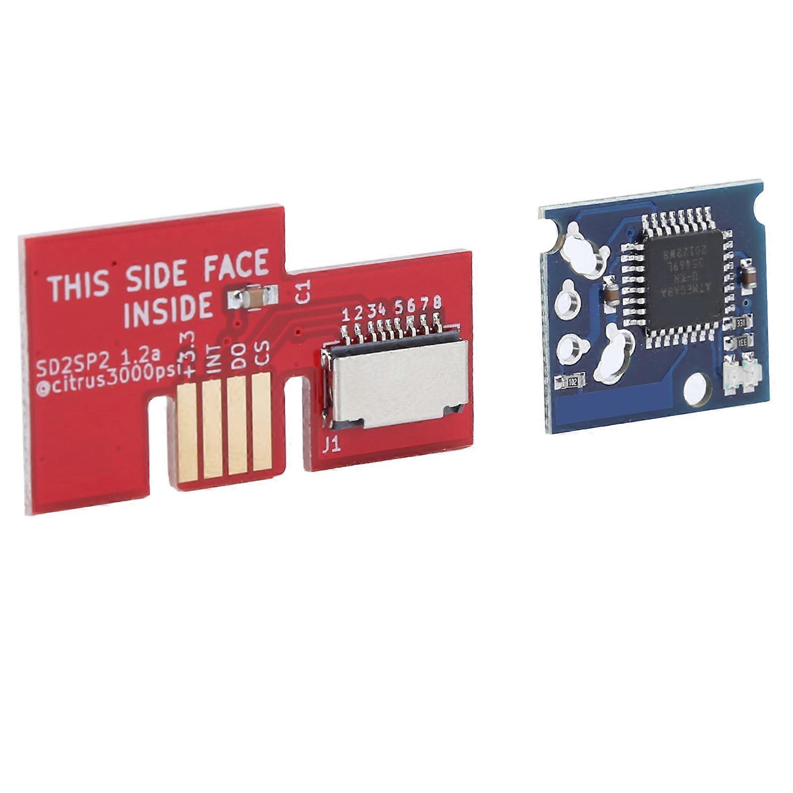 Chip SD2SP2 Micro Memory Card Adapter Mini Disc DVD Accessory Kits for NGC Game Console Red.