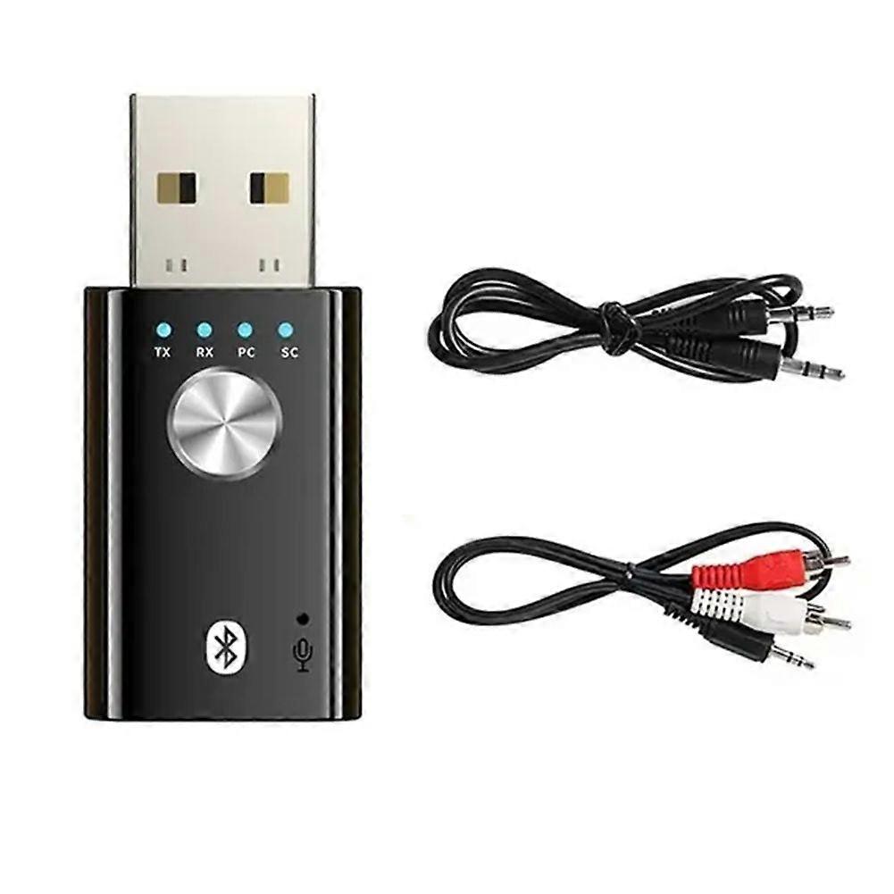 4 in 1 Bluetooth 5.1 Audio Receiver Transmitter Stereo USB Dongle 3.5mm 3.5 AUX for Wireless Adapte