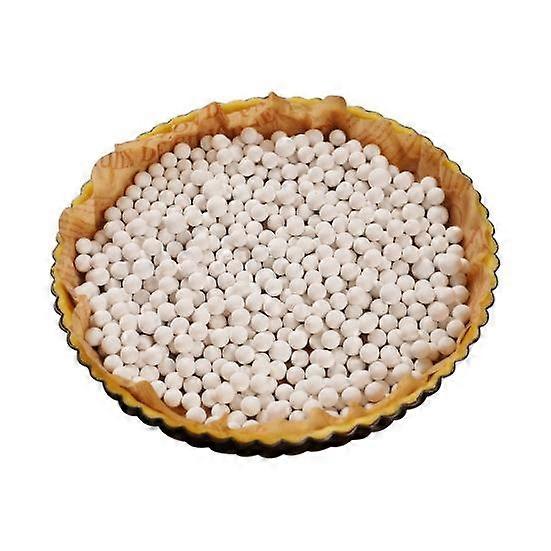 Ceramic Pie Weights Baking Beans 1.1/2.2Lb Reusable 10mm Natural Ceramic Stoneware with Container Heat-Resistant Baking