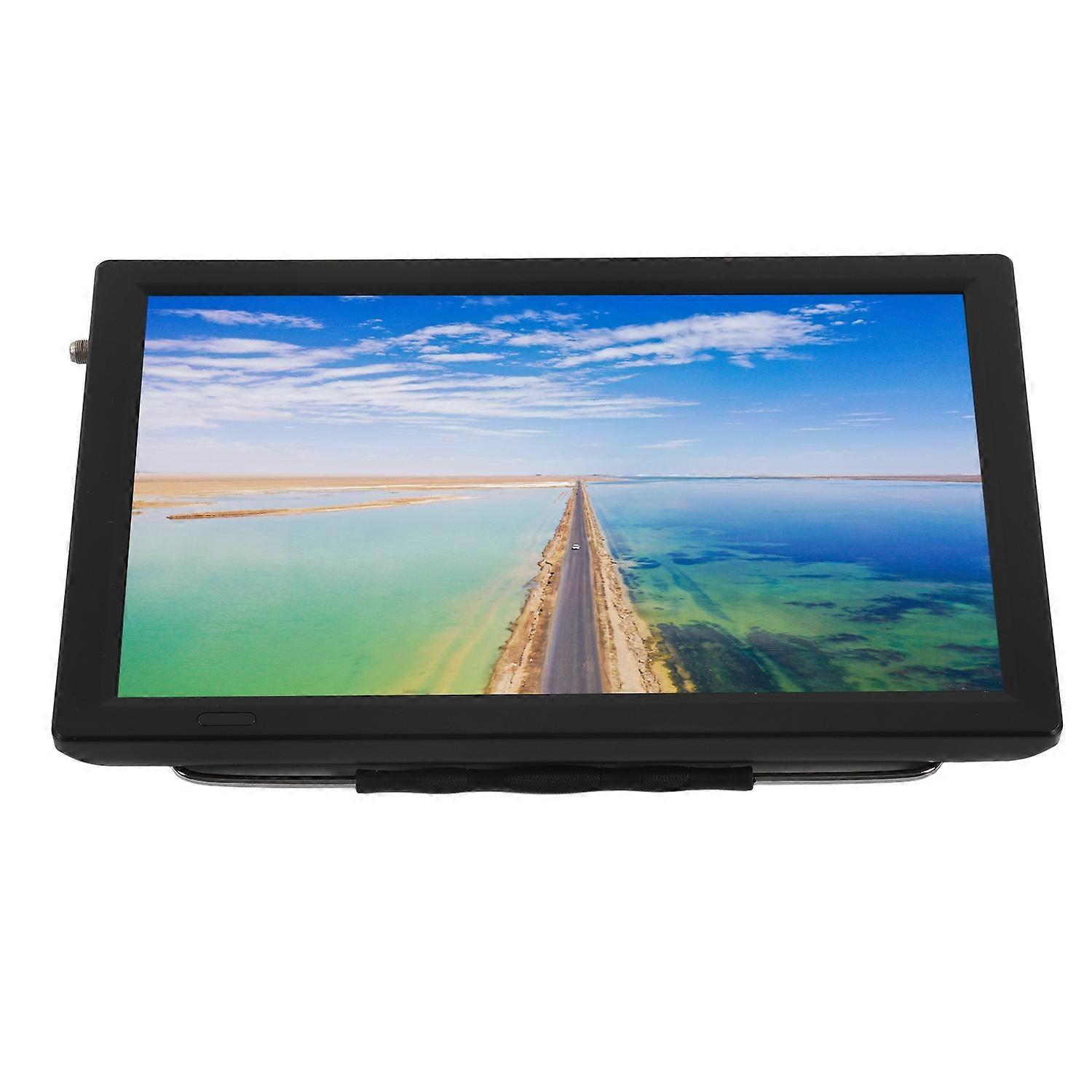 Portable Digital TV 14inch ATSC Same Screen Function Rechargeable Portable TV EU Plug 110‑220V