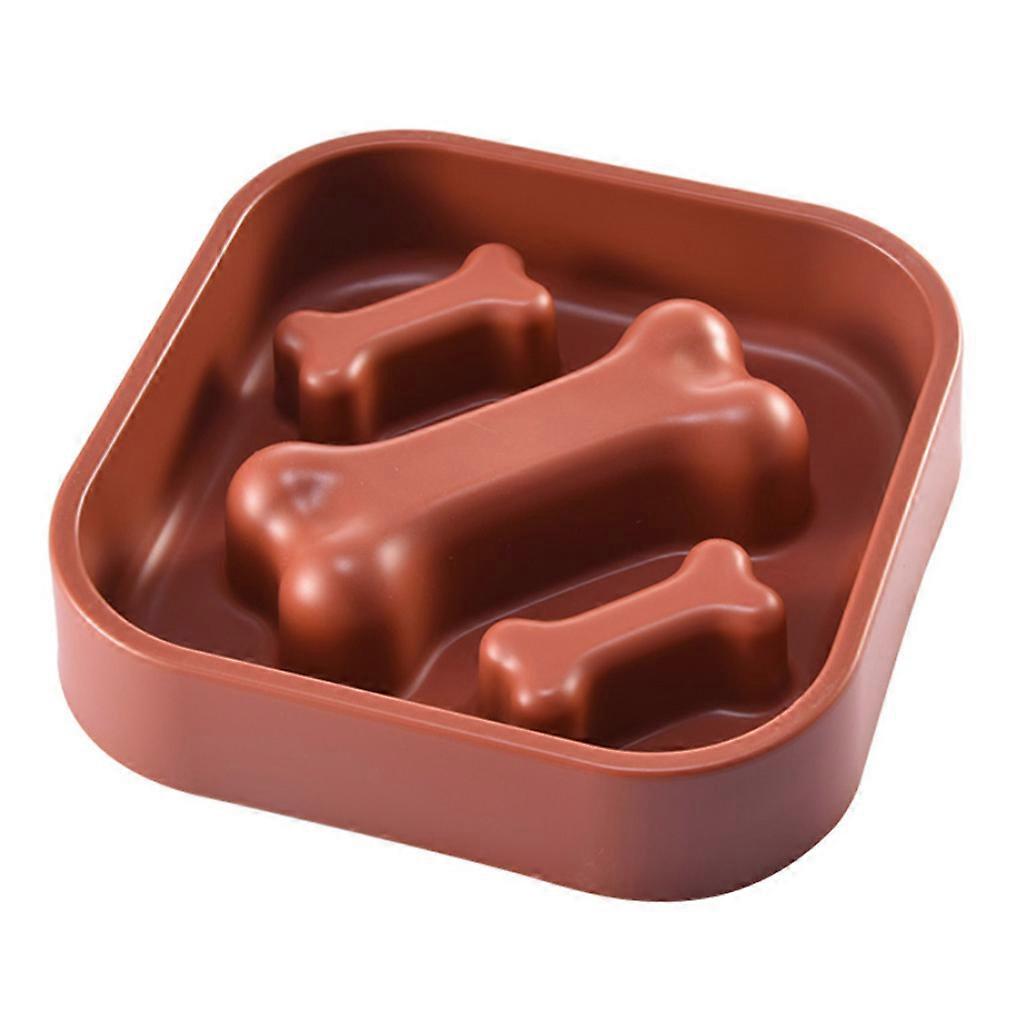 Dog Slow Feeder Bowl Interactive Fun Bowls Bloat Stop Dog Bowls Durable Preventing Choking for Large Medium Small Dogs  Red