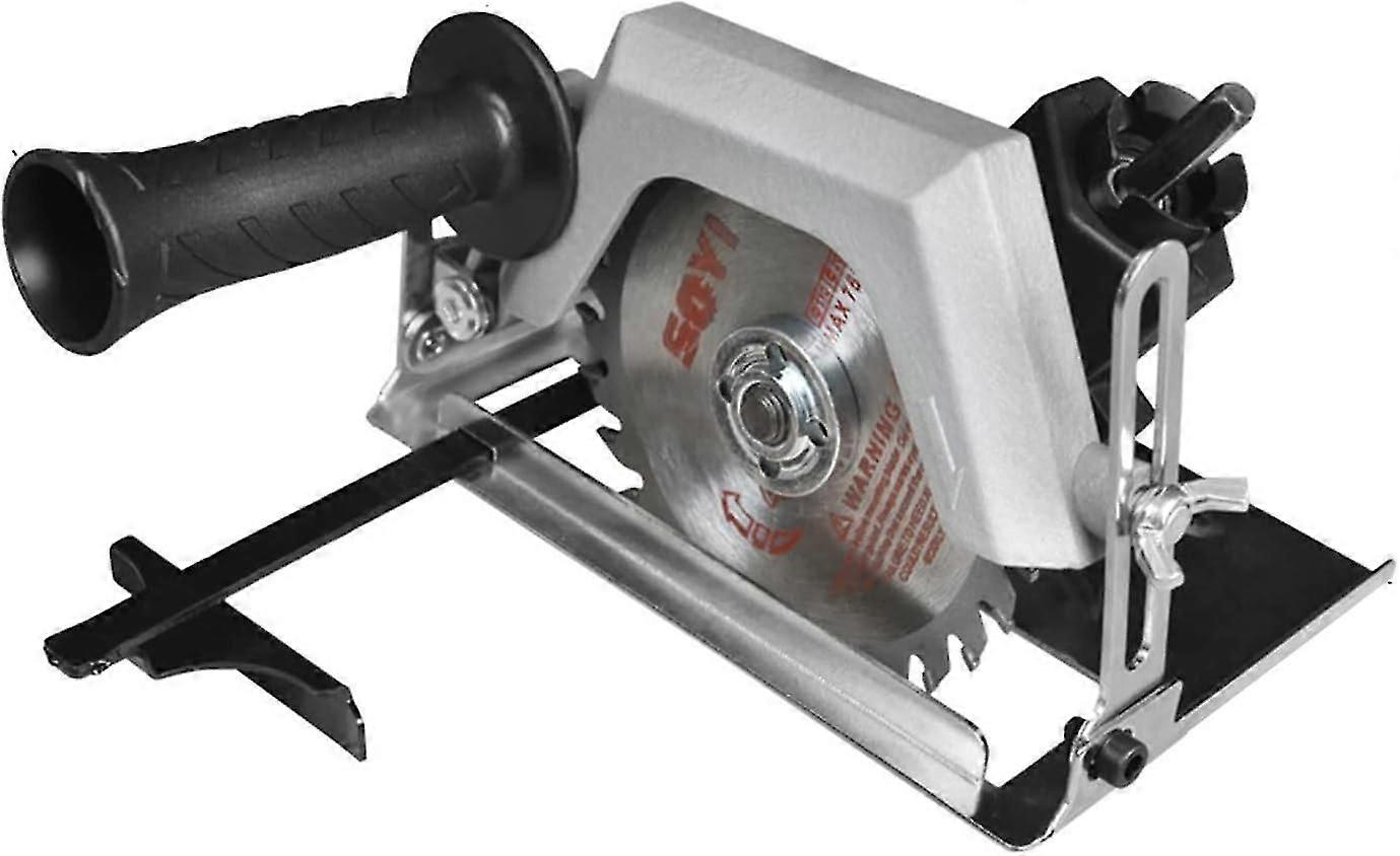 Metal Circular Saw with Cutting Guide Handle - Accurate Cuts, 0-75mm Cutting Depth, Small Size, Includes Accessories
