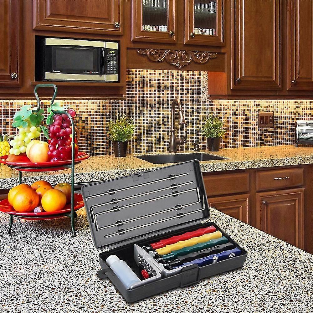 Sharpener Knife Deluxe 5 Stones Sharpening System Set Extra Coarse