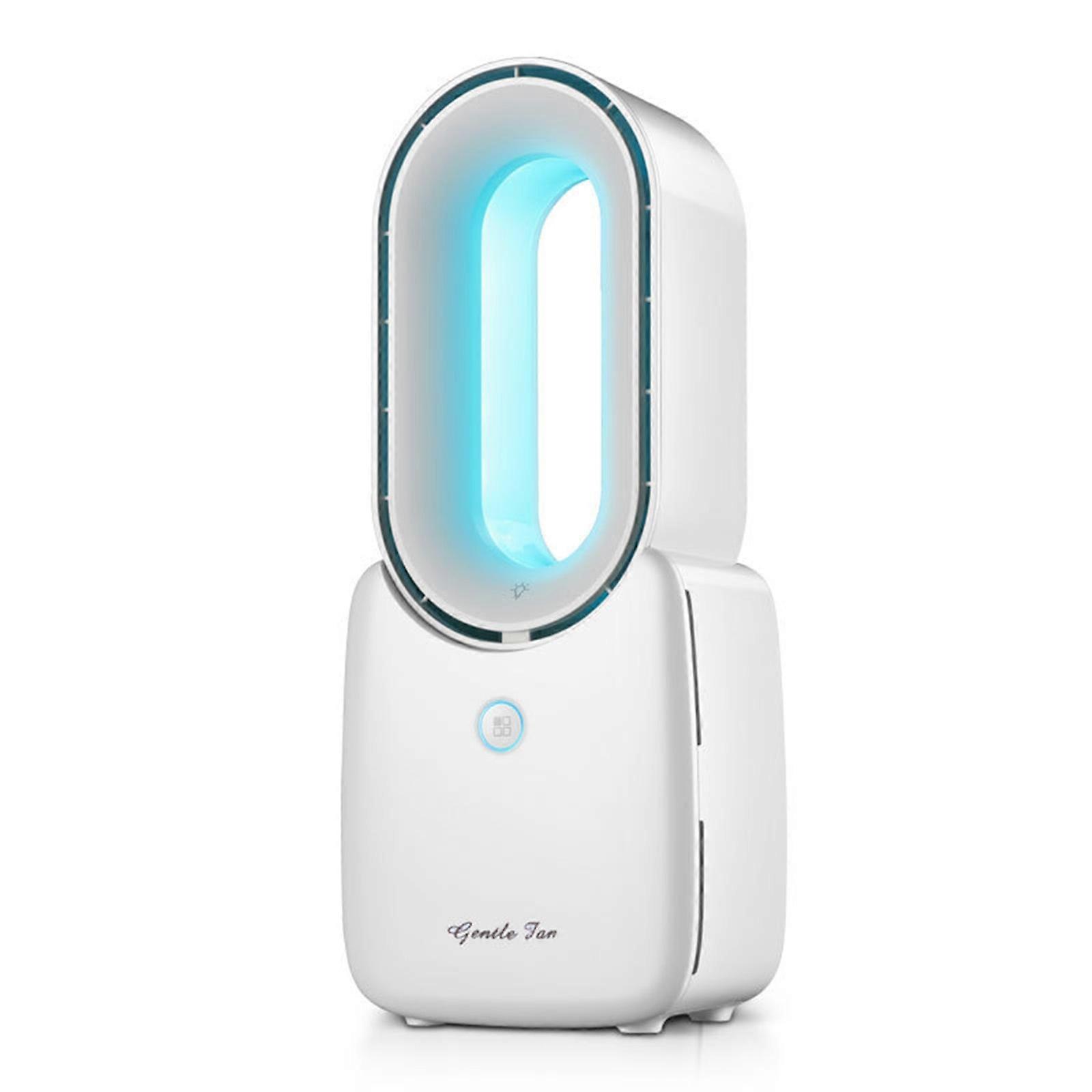 Portable Cool Fan, Cool Fan With Timing Function, USB Bladeless Fan, Rechargeable Atmosphere Lamp Cooler, Room, Office, Van, Bedroom