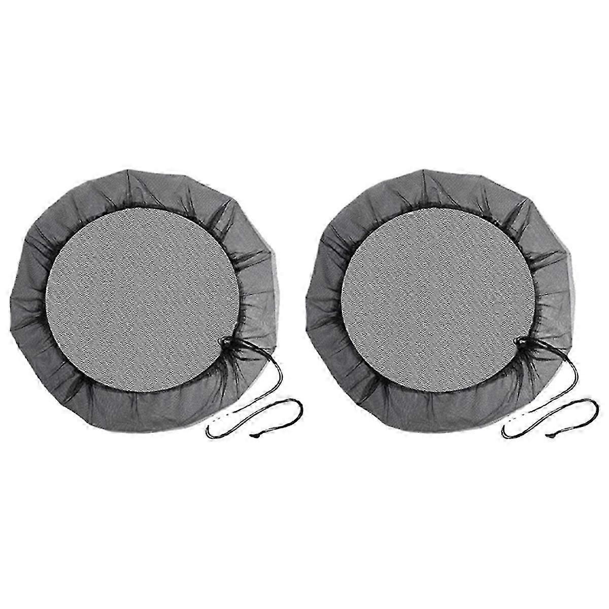 Mesh Cover For Rain Barrels With Drawstring, Netting Screen Cover For Rain Catcher Rain Water Catch