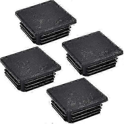 Square Plugs Square Ribbed Tube Anti-slip Mat Square Tube Caps Square Tube Plug Square Inner Plugs Insert Plugs Pipe For Chs