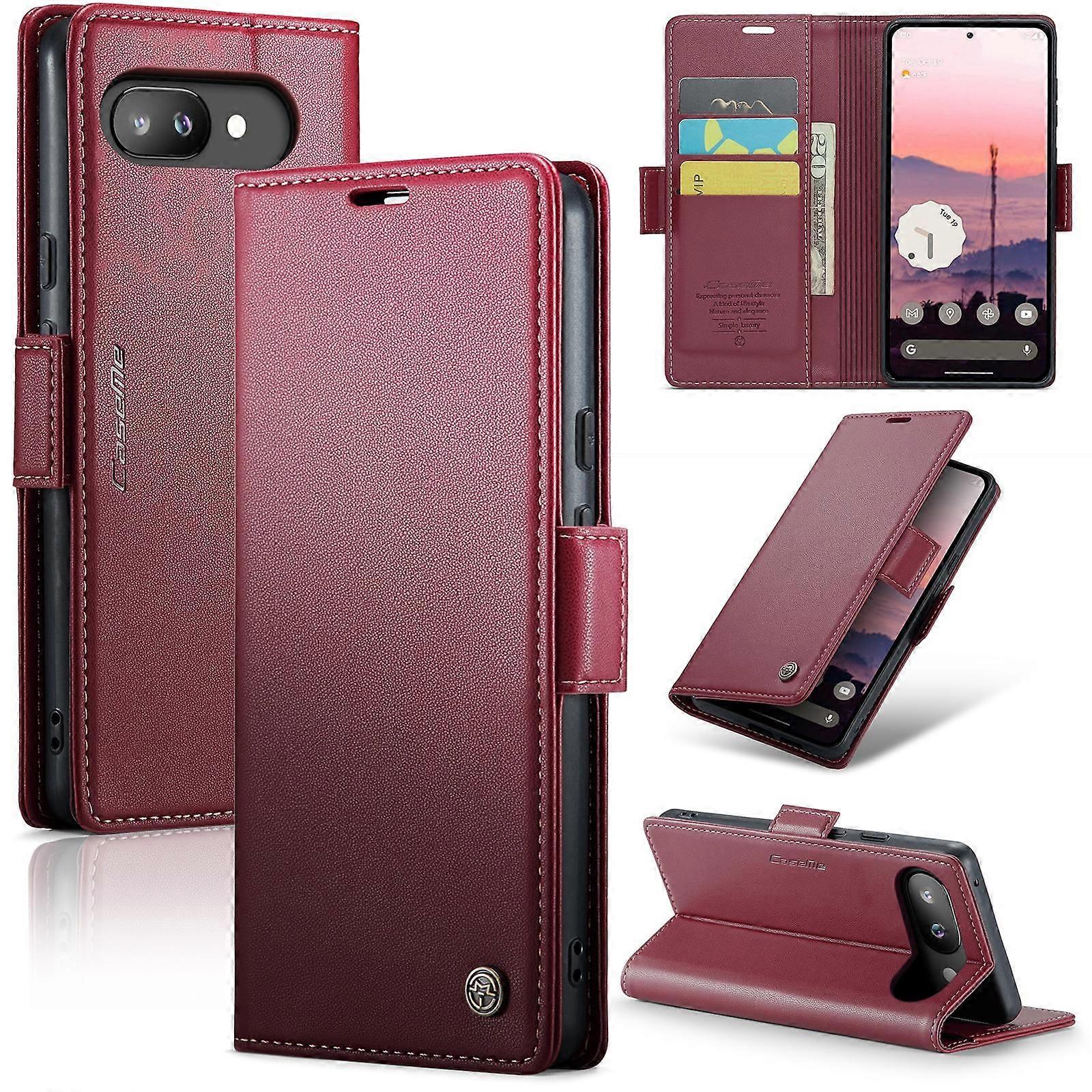 Buckle Leather Case For Google Pixel 9a