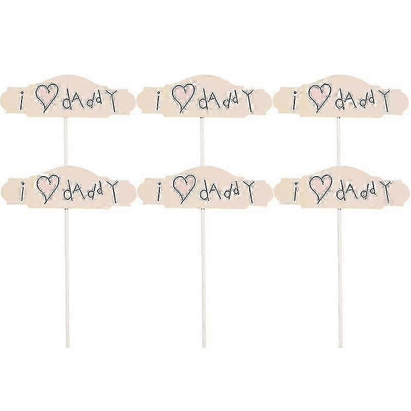 unique 10pcs cake decorations, Cake Picks For Father