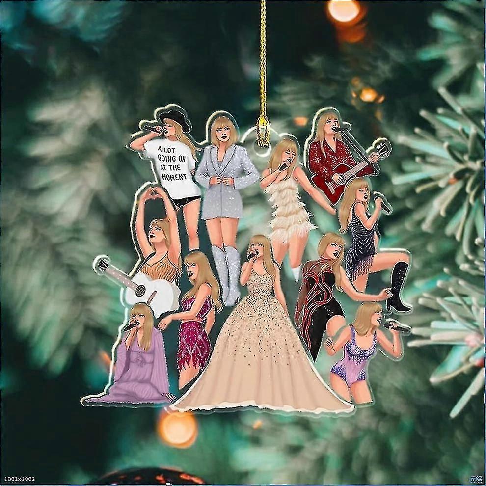 Bebetter Merry Swiftmas Taylor Album As Books Ornament, Taylor Christmas Ornament, Swiftie Christmas Tree Ornament Eras Tour Ornament Swiftmas Gift