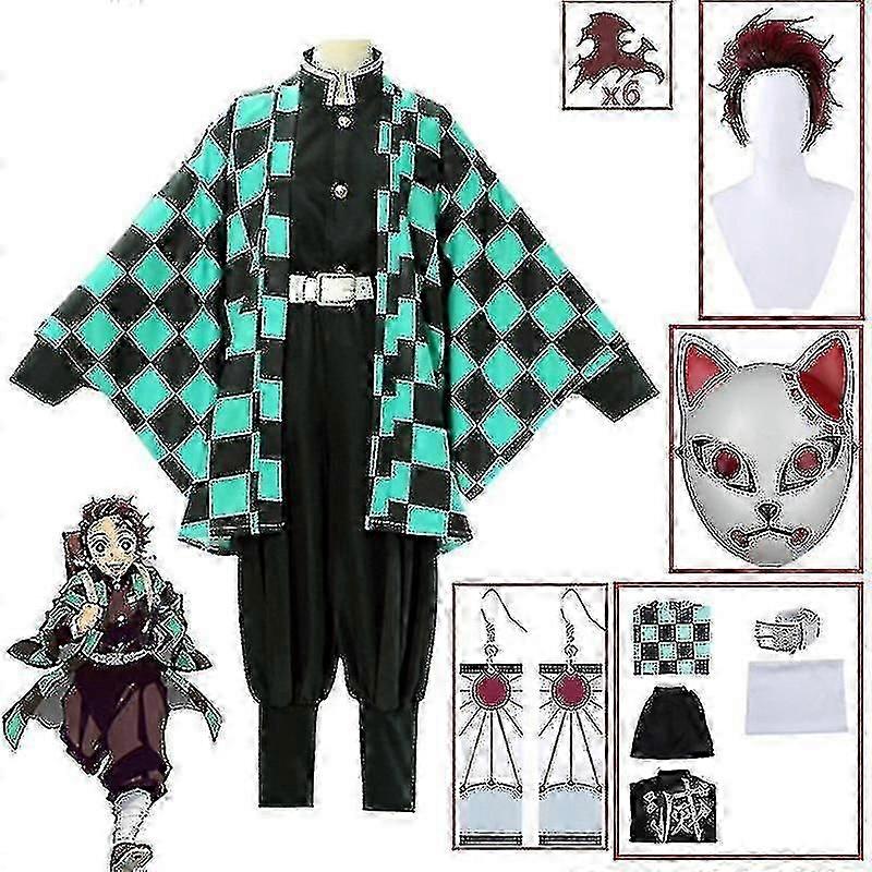 デーモンスレイヤー キメツのやいば 丹次郎 鎌戸 コスプレ衣装 着物 クリスマス アニメ 制服セット 大人用