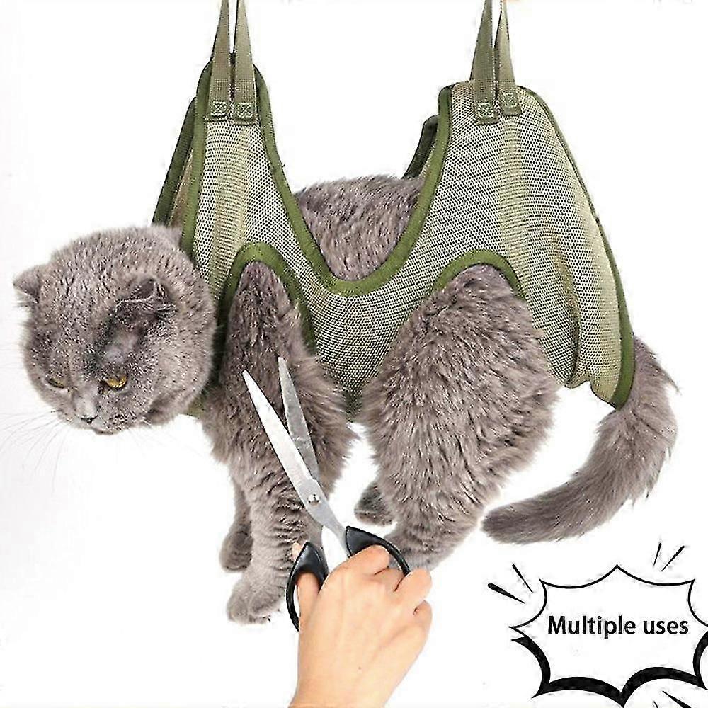 Cat Grooming nail cutting anti scratch bite fixed bag bath Trimming Restraint Bag Pet Beauty hammock hanging Pet Supplies Set