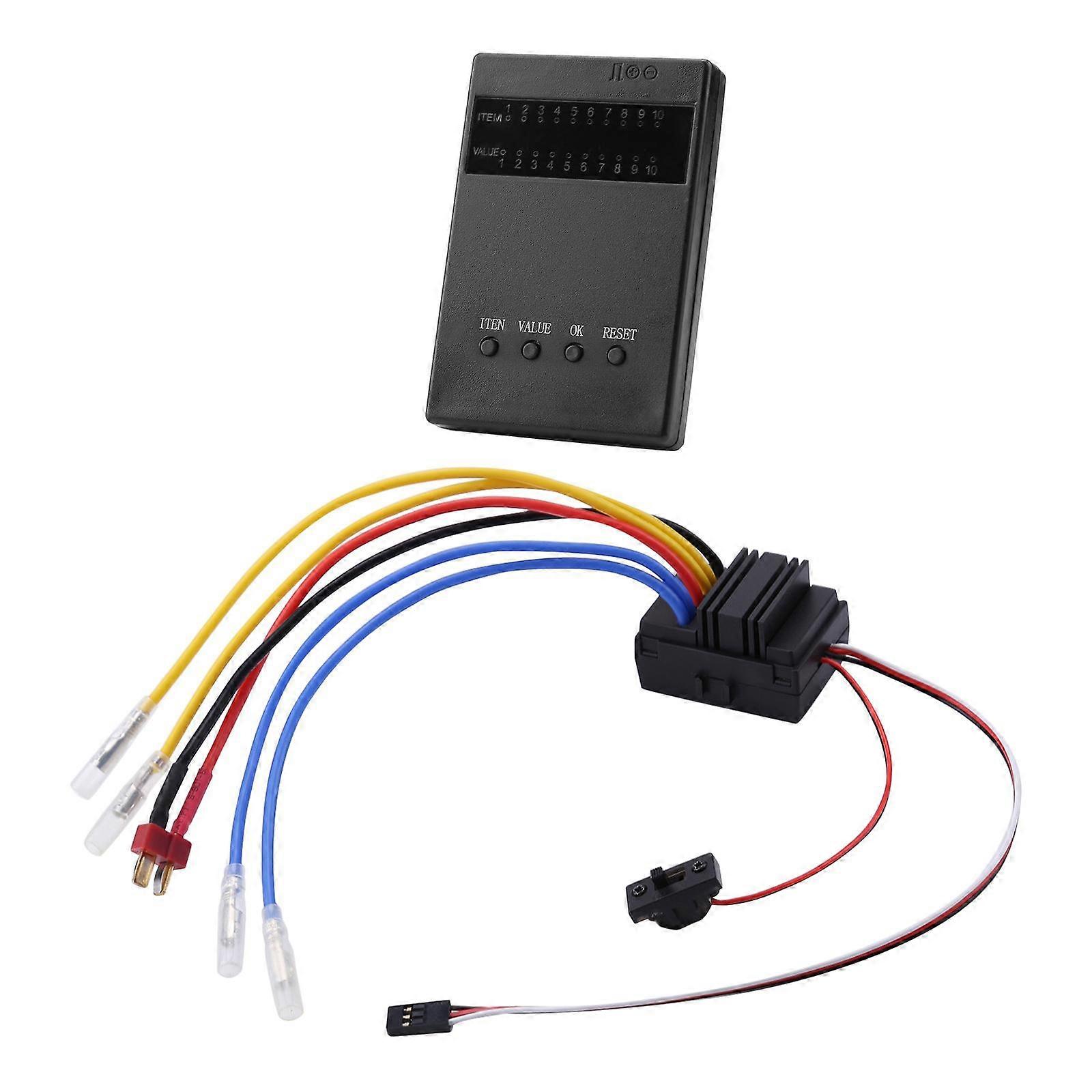 880 Dual Brushed 80A Brush Motor ESC Speed Controller for 1/8 Crawler Car