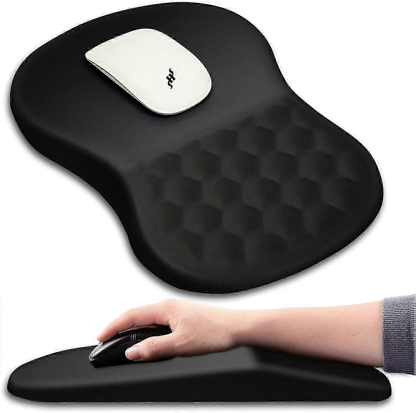 Ergonomic Mouse Pad Wrist Support with Massage Design, Wrist Rest Pain Relief Mousepad Wrist Support