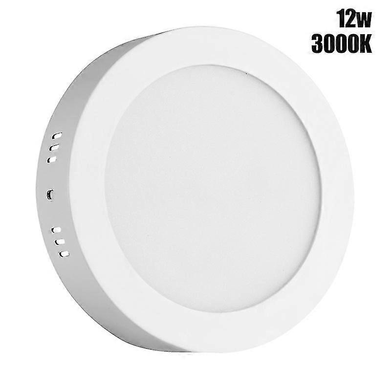 LED Panel Light Ceiling Down Lamp 6/12/18/24W Round Surface Mount Lights