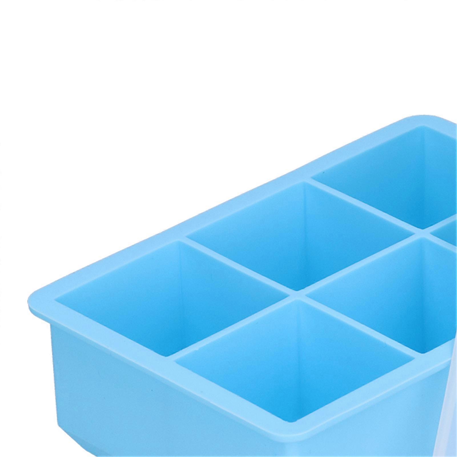Sky Blue Silicone Ice Tray For Ice Cubes And Desserts Ice Cube Tray Dessert Mold