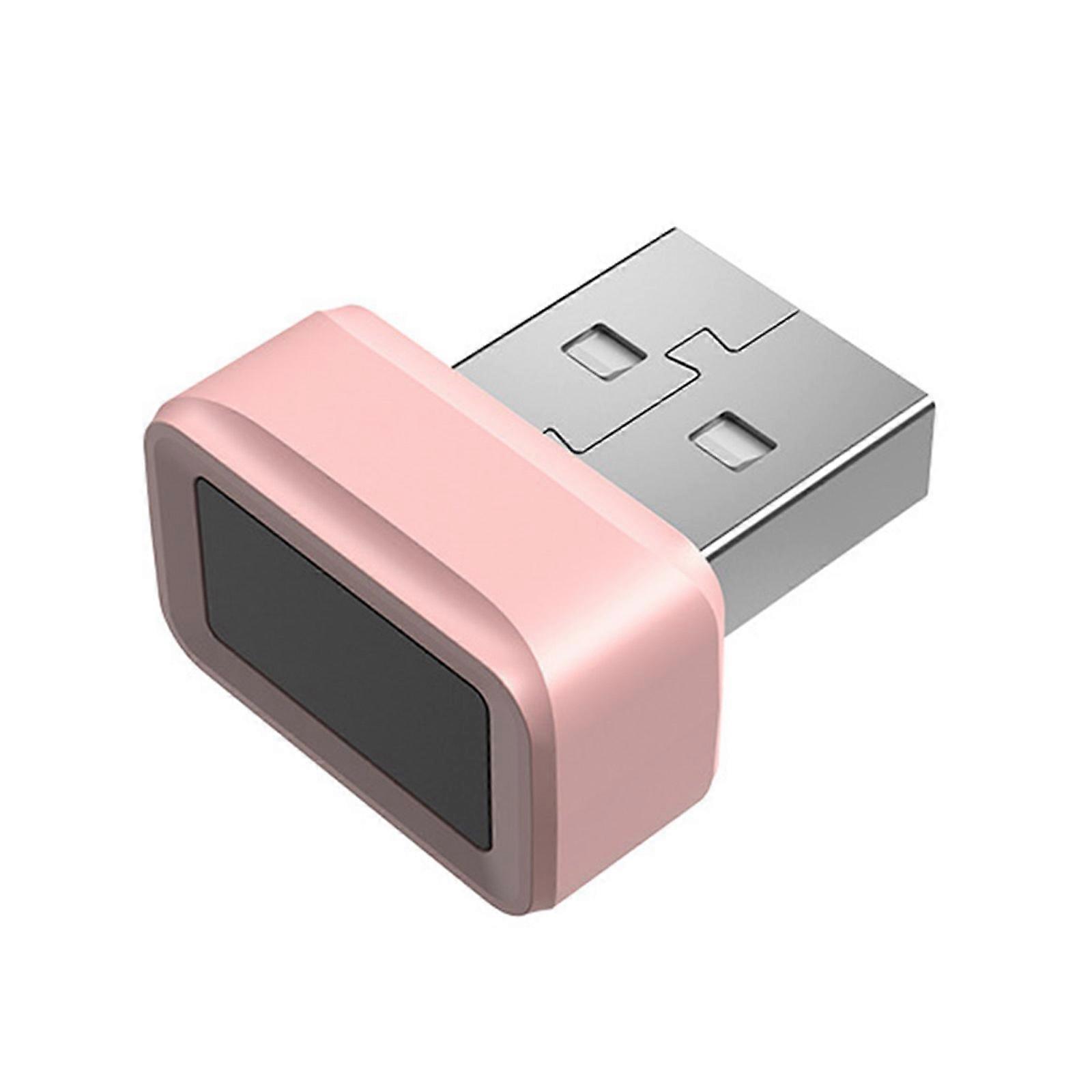 360Degree USB Fingerprint Reader Sensors For Window11/10 Hello Devices Offering Enhances Security Convenient Accesss  Pink
