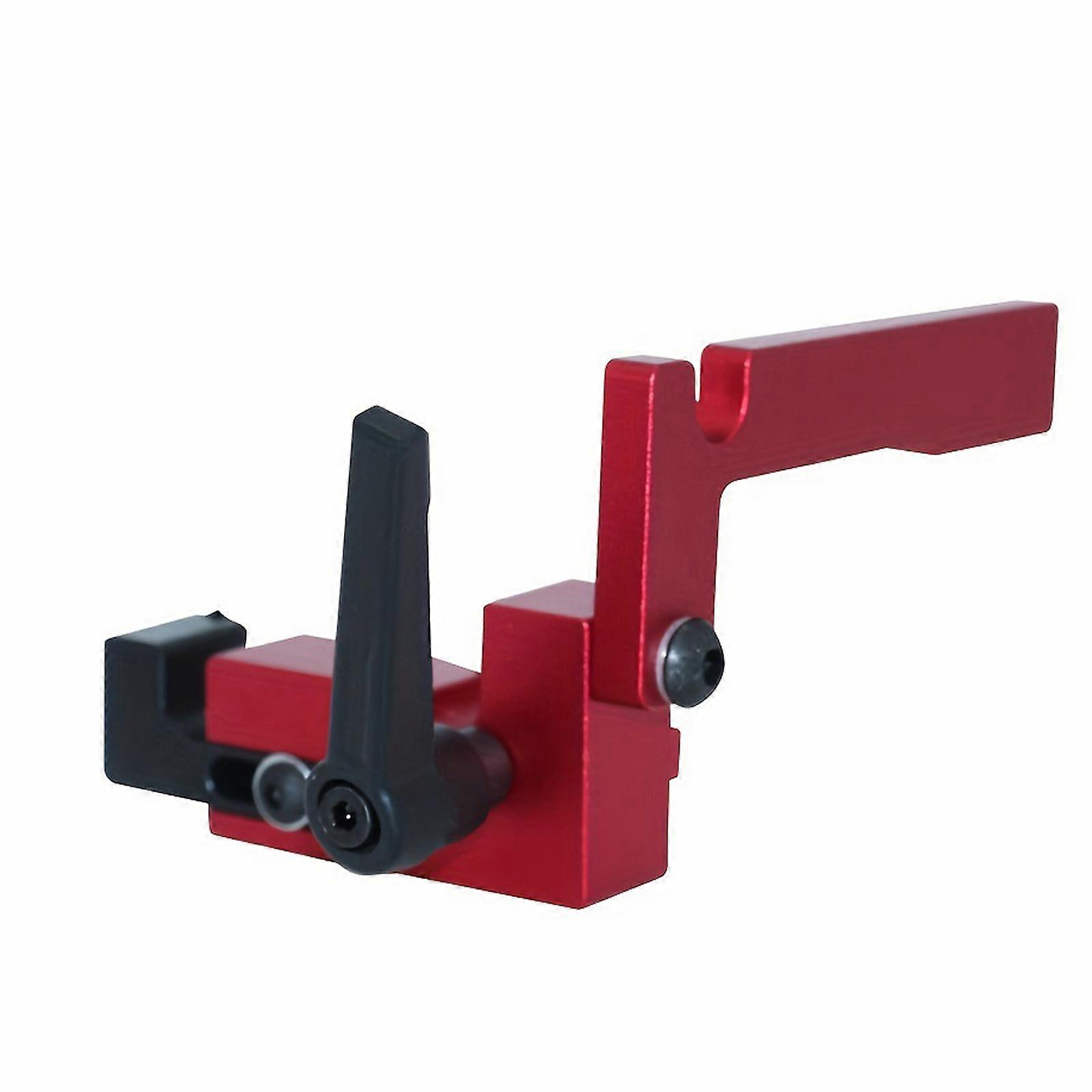 Type 75 Oblique Track Caps Steel Miter Fence Stop Workshop Cutting Accessory Simple to Operate for Precise Woodworking Red