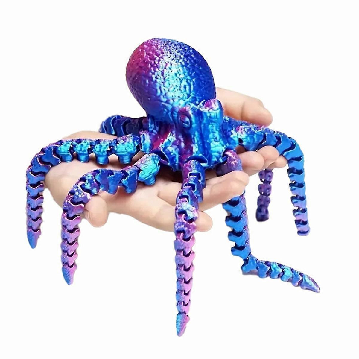 3D Printed Octopus Ornament Doll Toy for Kids,Radiant Purple