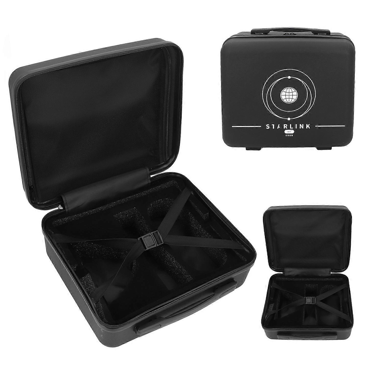 for Mini Satellite Travel Case Nylon Hard Shell Shock Absorbing Foam Interior Carrying Bag for Outdo