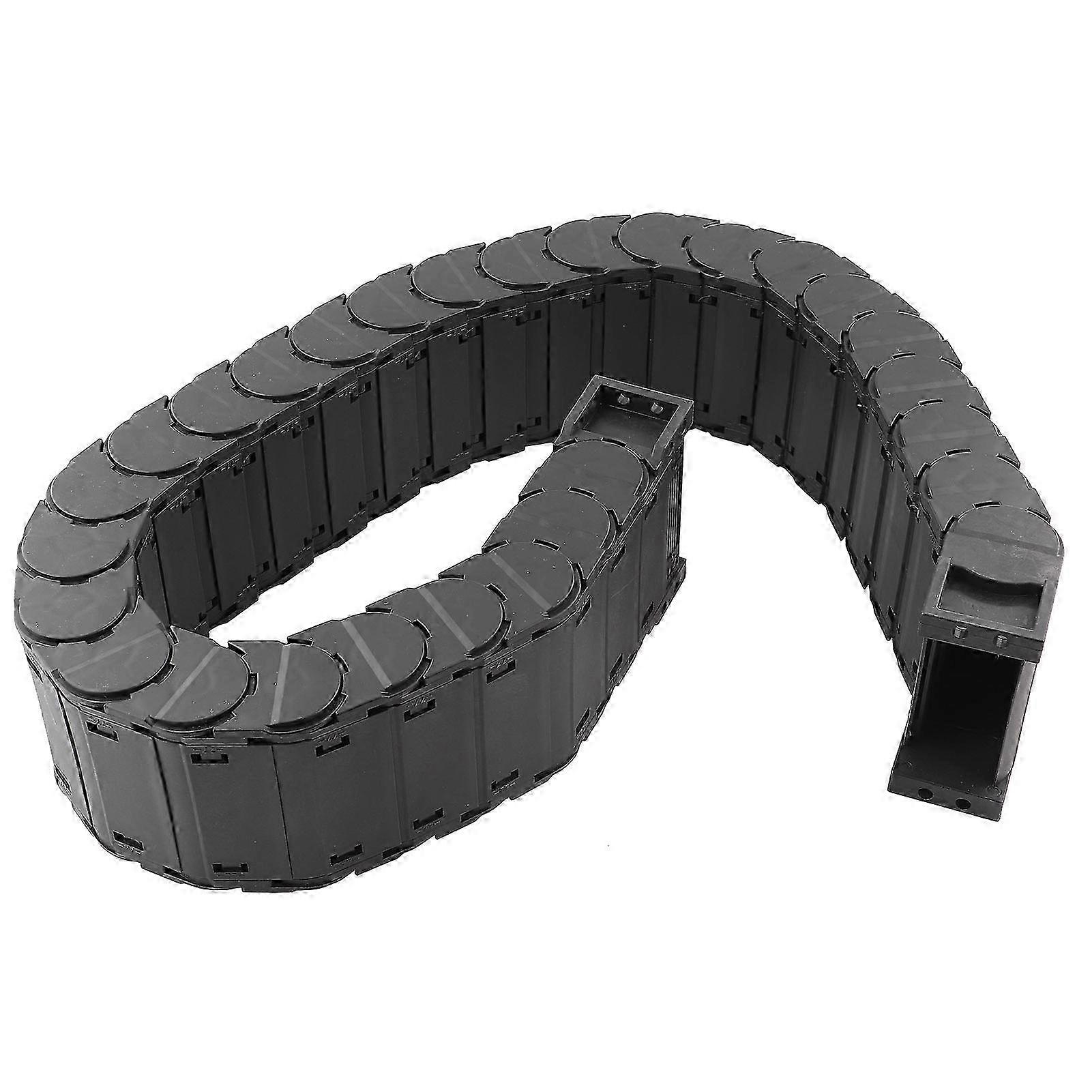 Cable Drag Chain Nylon Wire Carrier Full Enclosed Low Noise Series Tank TowlinesD30 x 57 1 Meter