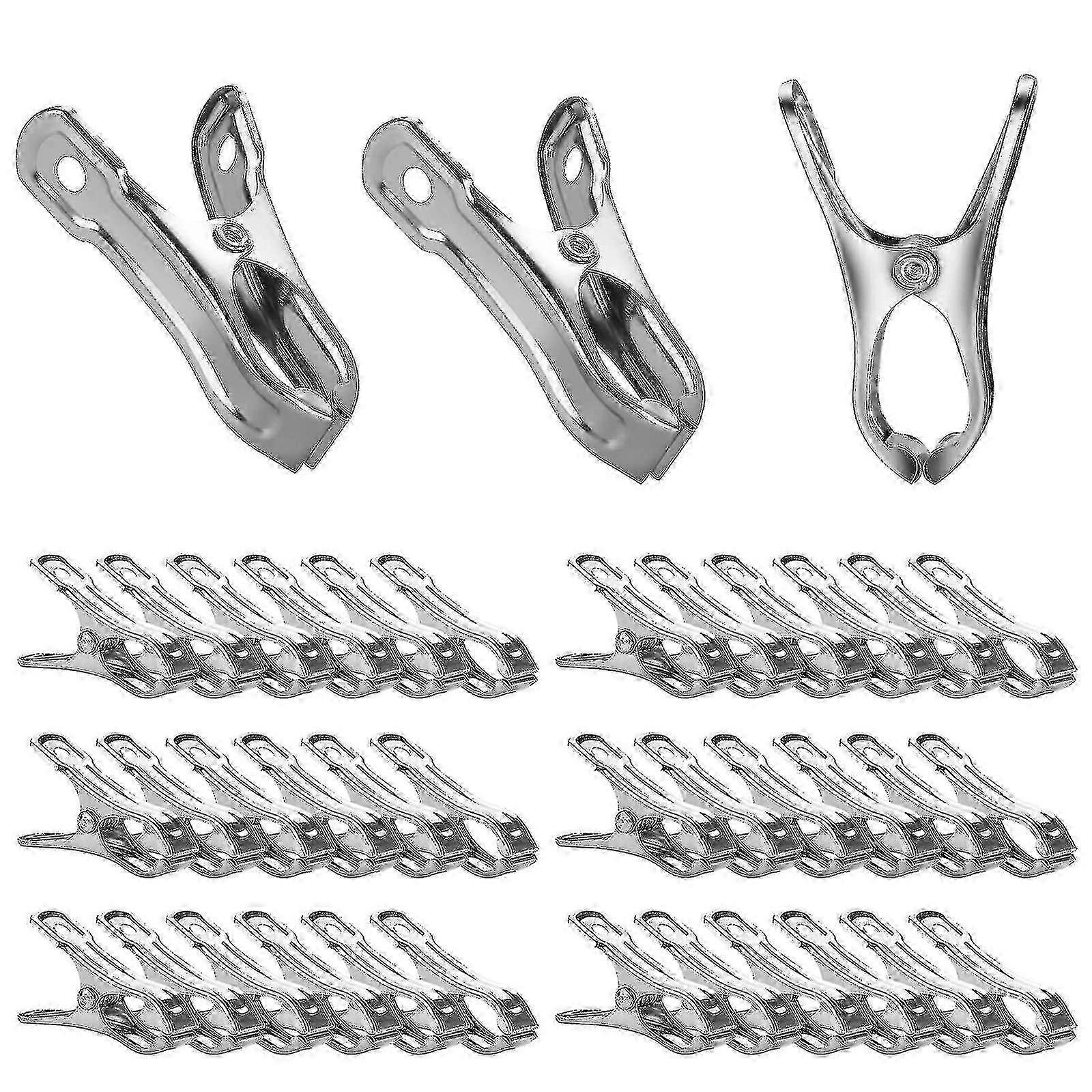 40 stk hageklipp, kraftige drivhusklemmer i rustfritt stål, drivhusklemmer for netting
