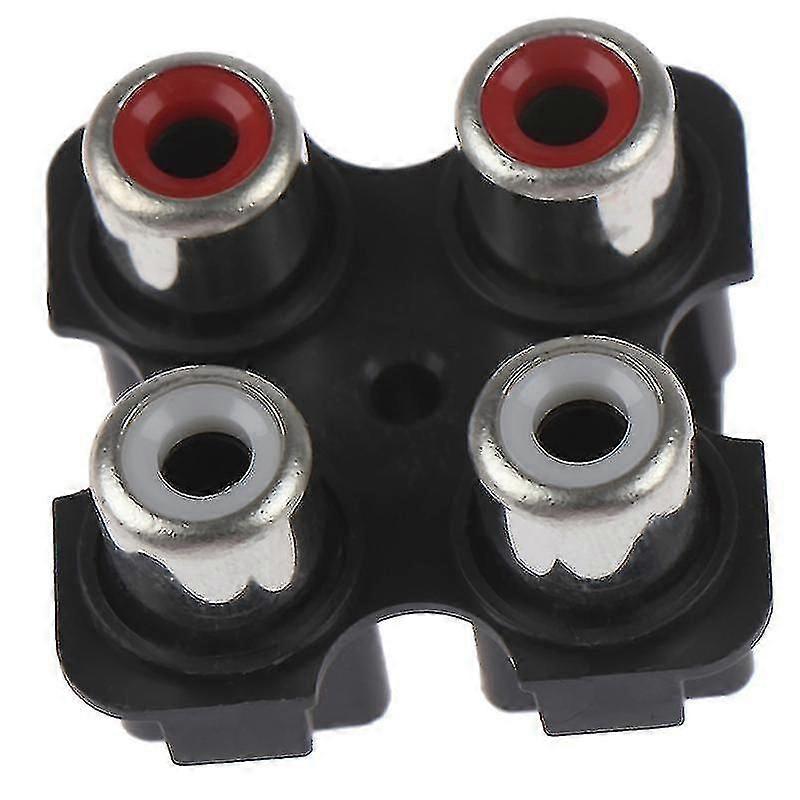 2pcs 4way 6pin rca hembra Audio Video Plug Av Concentric Socket Connector