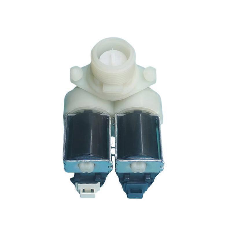 Washer Accessories Double Solenoid Valve Drum Washer Inlet Valve One Inlet and Two Outlets for JINLING/ MEILING/ BEKO/ Electrolux