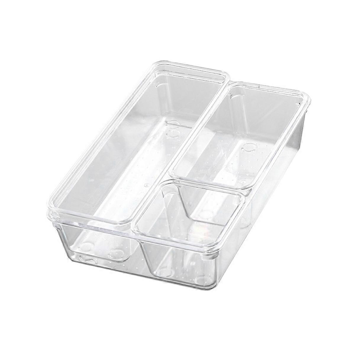 4-Pack Acrylic Drawer Organizer Trays Crack-,Multi-Use Trays