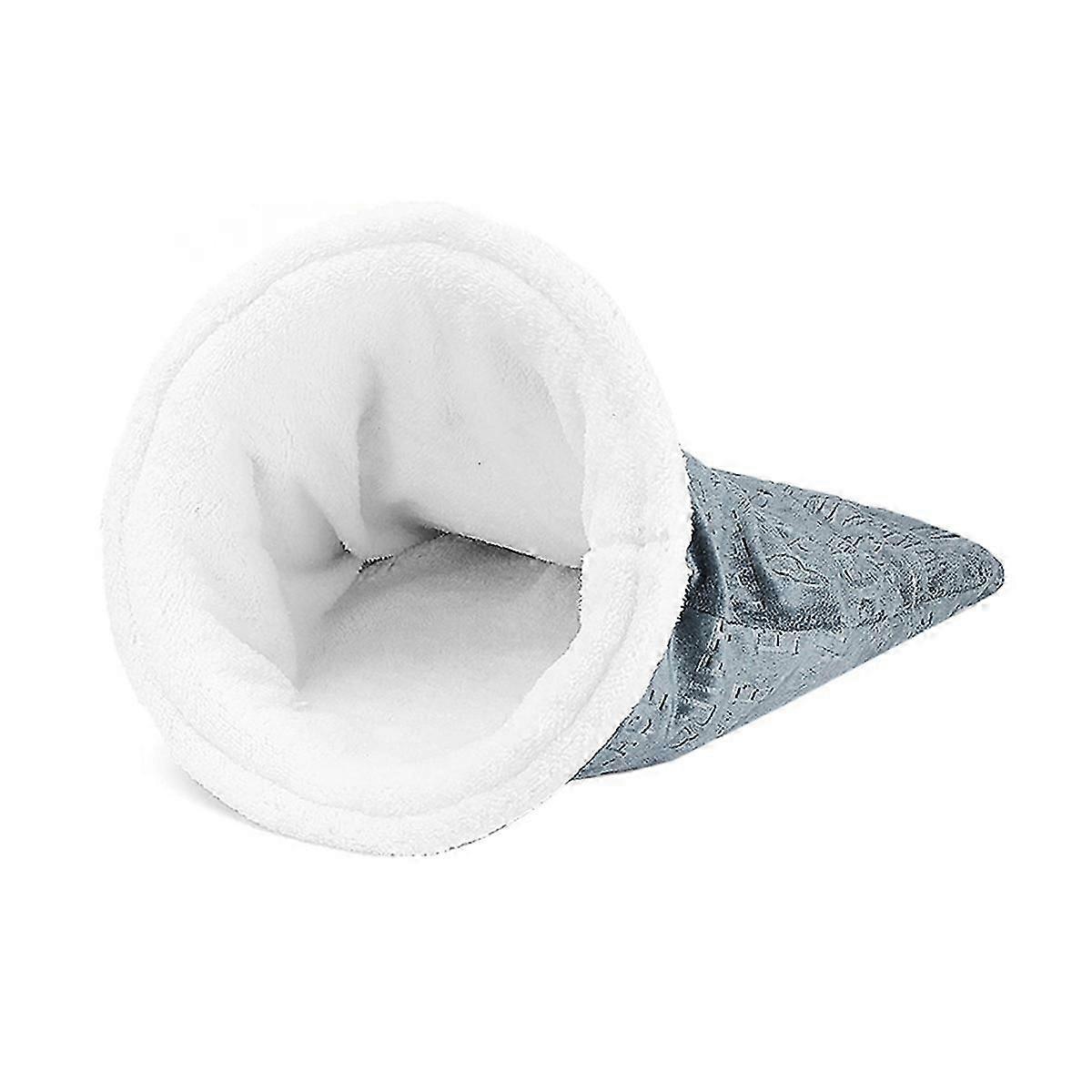 New Cat Sleeping Bag - Soft Plush Large Cat Sack, 360 Wrap Comfortable Pet Snuggle Sack for Indoor