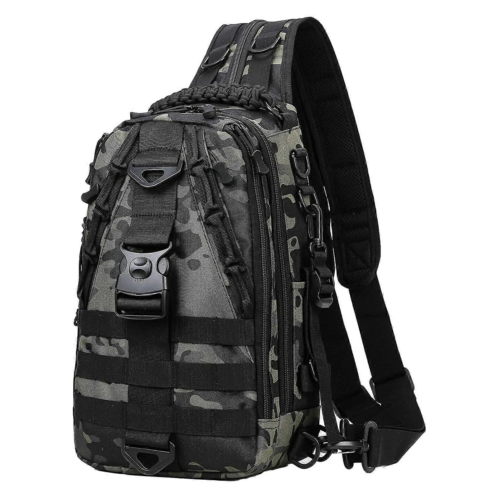 Fishing Backpack For Outdoor Fishing Adventures Adjustable Straps Multiple Compartments Lightweight