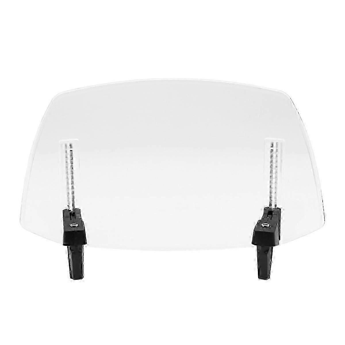 Universal Motorcycle Adjustable Windshield Extension - Fits compatible with (Clear)